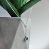 Silver Necklace with Natural Onyx, Weight 3.2 G (60002134)