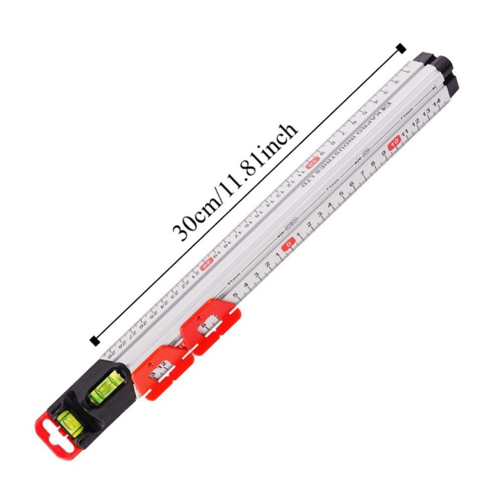 High Precision Bubble Level Gauge Aluminum Zinc Zinc Alloy Multi-functional Ruler  Woodworking