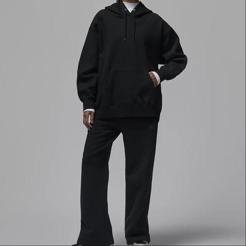 Jordan Solid Color Lace Up Casual Fleece Lined Sweatpants Women's FD7225-010