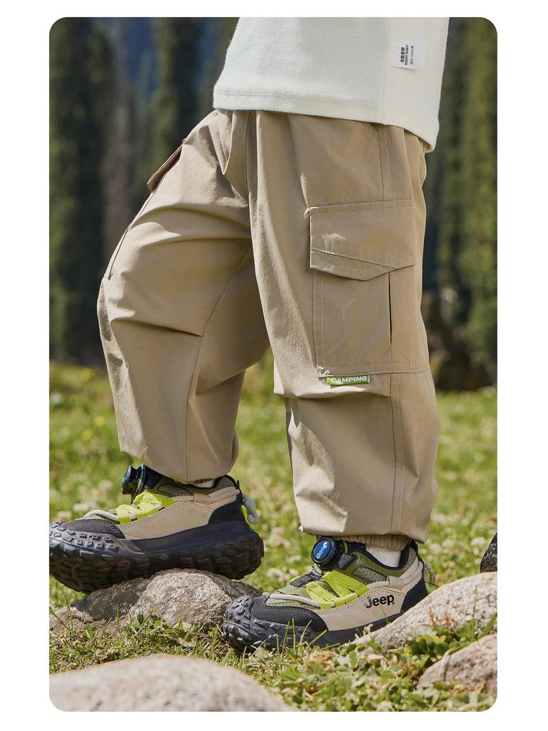 European Boy's Fleece-Lined Work Pants, Winter 2025 Children's Wear Collection