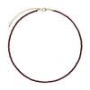 Ancola Red Pearl & Crushed Silver Luxury Choker Necklace: High-End, Fashion-Forward Clavicle Chain