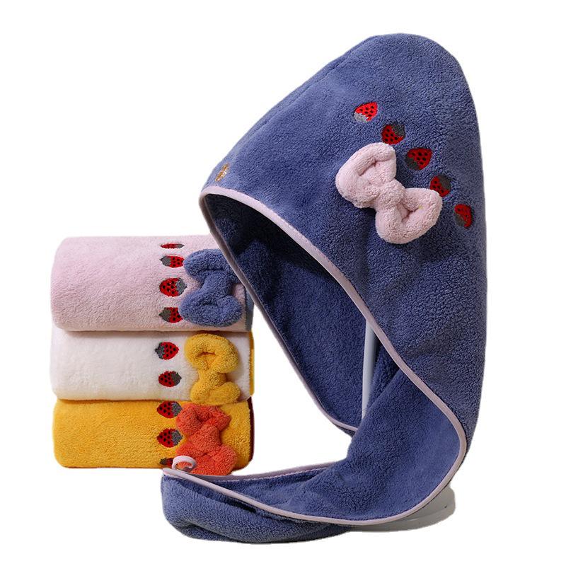 Microfiber Coral Fleece Quick-Dry Hair Wrap Towel