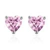 Korean Heart-Shaped Silver-Plated Earrings for Women - Elegant and Versatile.