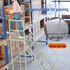 RSRDDY Mobile Platform Ladder with Wheels