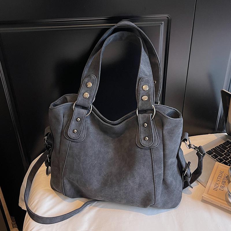 Ladies' Soft Leather Handbag, Multi-pocket Shoulder and Crossbody Bag, Fashionable Large-capacity Daily Handbag