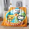 New ModelCute Octonauts Cartoon Children's Blanket Suitable for Family Bedrooms, Beds, Sofas, Travel, Offices, and Other Places