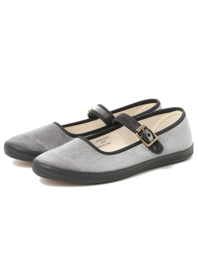 B:MING LIFE STORE by BEAMS ORCIVAL Strap Shoes, Women's, Gray, Size 22.5