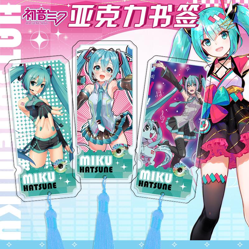 Miku New Hatsune Anime Acrylic Bookmark Ancient Style High Definition Print 2D Animation Merchandise Cosplay Gift Collection