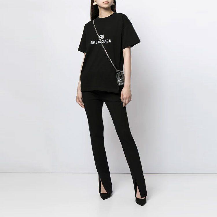 Balenciaga T Shirt Women's Black 612965TKVI71070