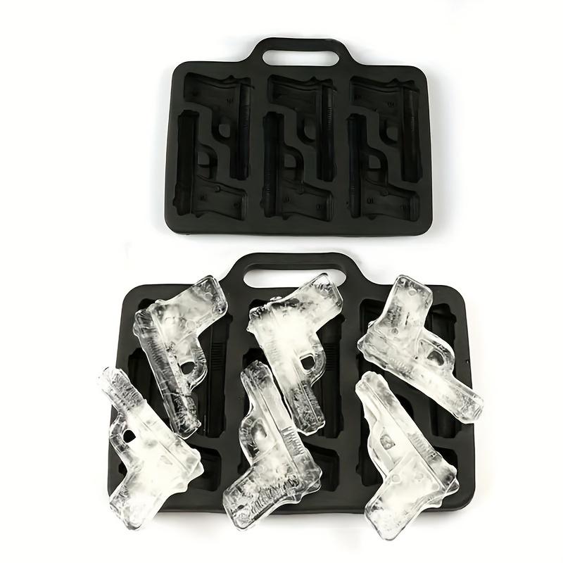 Unique Gun-Shaped Silicone Whiskey Ice Cube Tray DIY Bar Accessories Chocolate Candy Mold Cold Drink Cocktail Wine Ice Maker