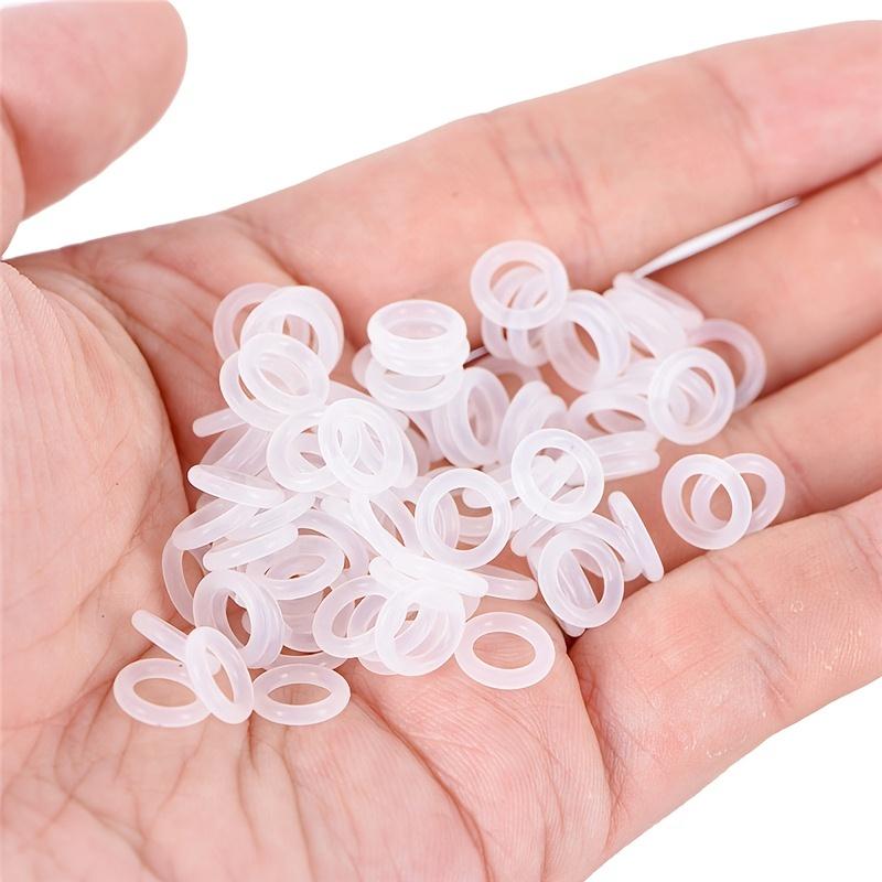 150pcs Rubber O Ring Switch Dampeners Damper Shock-Absorbing Silence Under Key Caps For Mx Mechanical Keyboard Clear Red Black