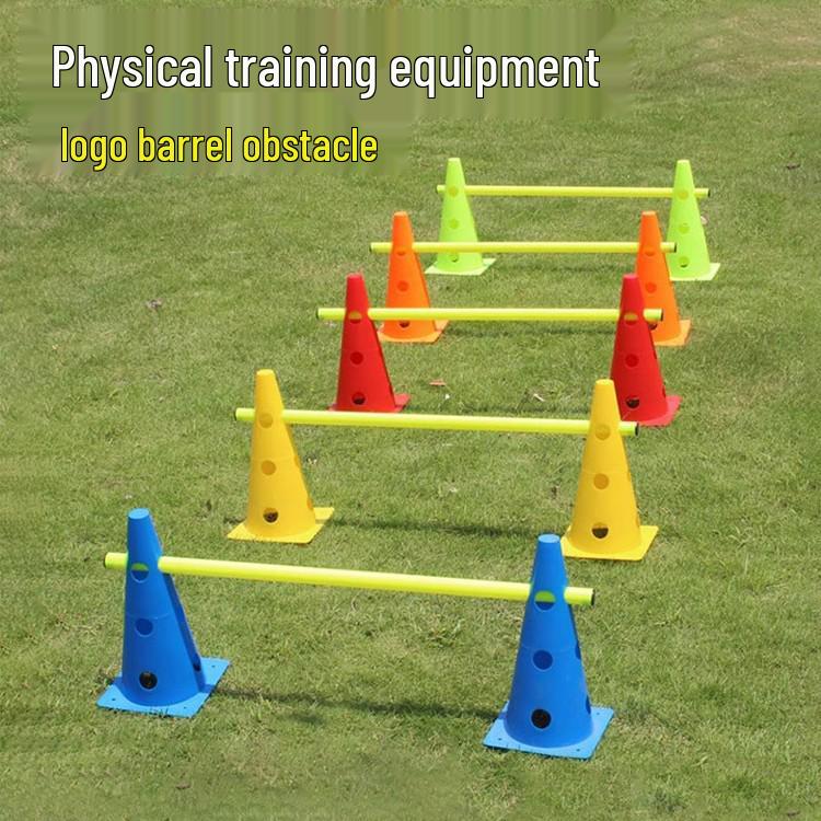 32CM quadratischer Boden-Eimer mit Logo und Löchern – Multifunktionales Fußballtrainings-Hindernis