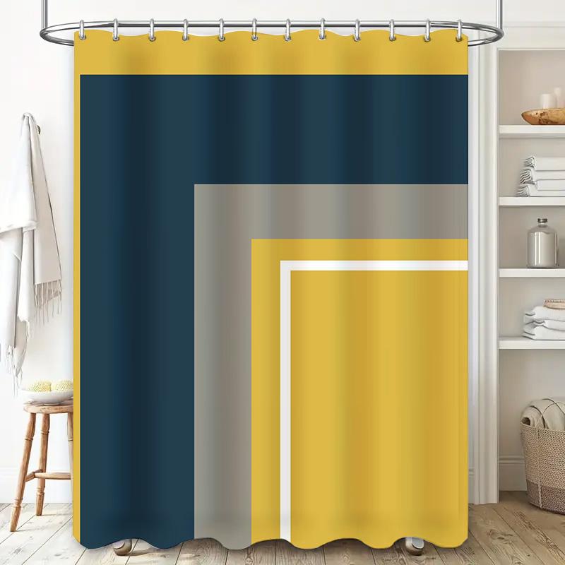 Pink Shower Curtain Home Decor Waterproof Bath Accessories Customizable Size Bright Solid Color Bathroom Curtains For Girls Room