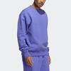adidas Originals Trefoil X Pharrell Williams Solid Crew Neck Sweatshirt Men Tops Blue HF9945