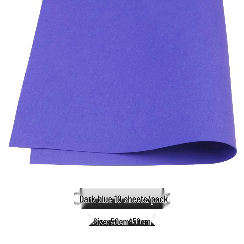 Colored Foam Paper Pack - 10 Sheets, 10 Colors - for Crafting & Origami