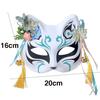 Anime Demon Fox Mask Cosplay Party Hand-painted Japanese Half-face Mask Masquerade Kabuki Role-playing Props