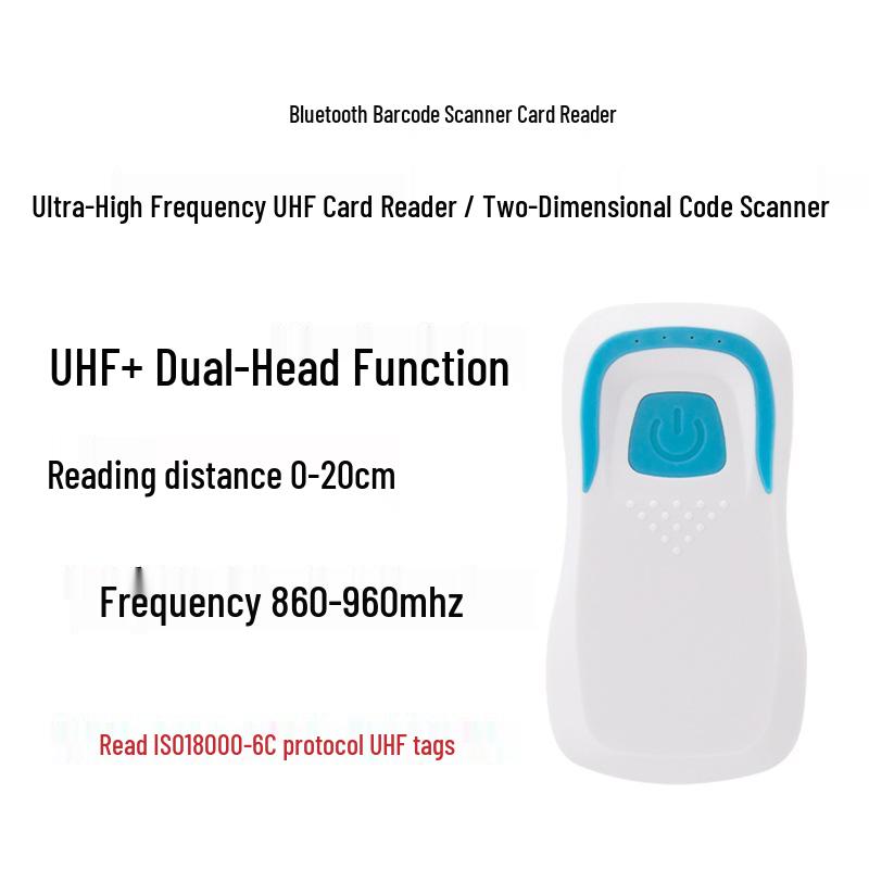 Bluetooth 125KHz RFID & 1D QR Code Reader for Access Control