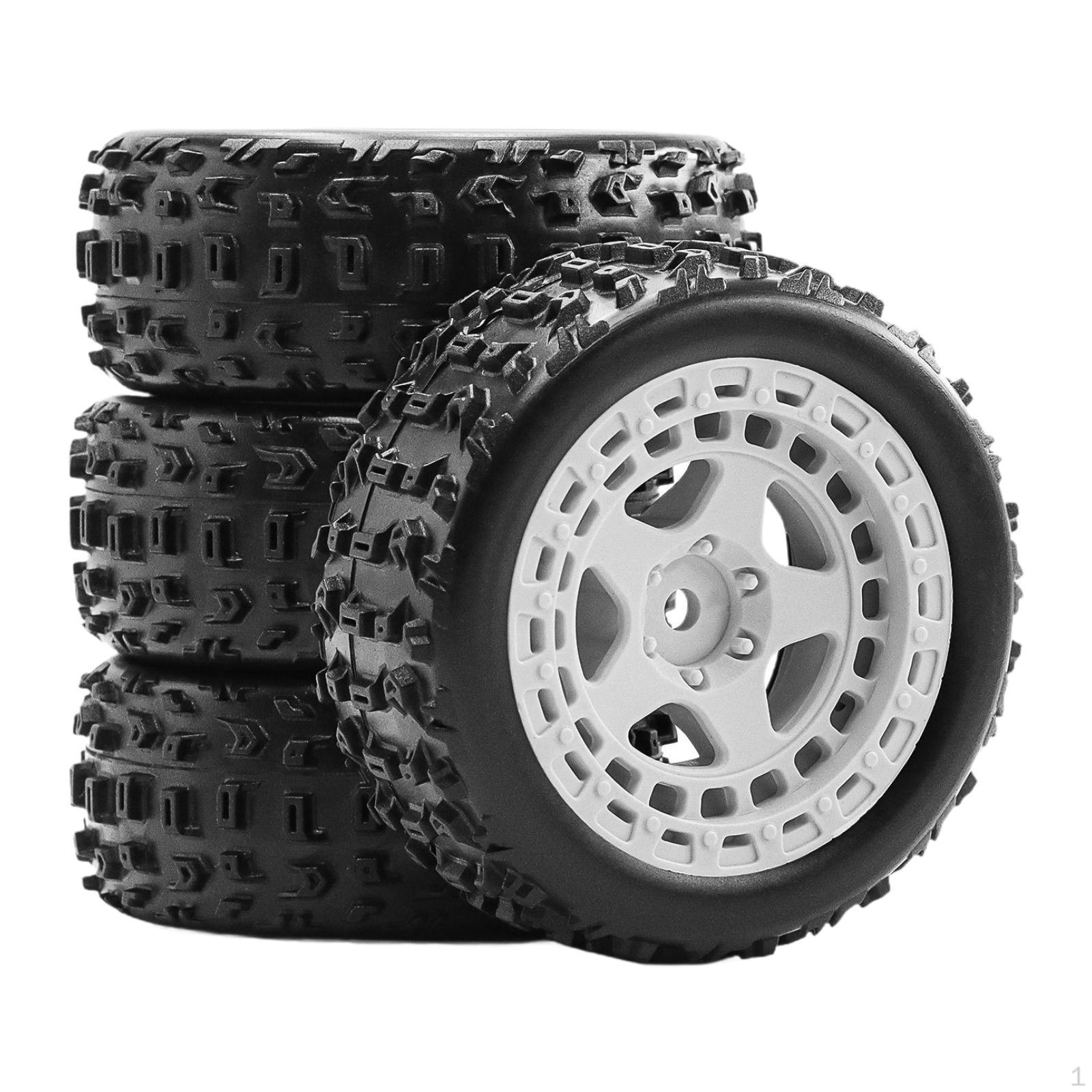 

4 штуки Колеса та шини 2,7x1 дюйм Заміна для 1/18 2S 223S RC Гусеничний Легкий білий