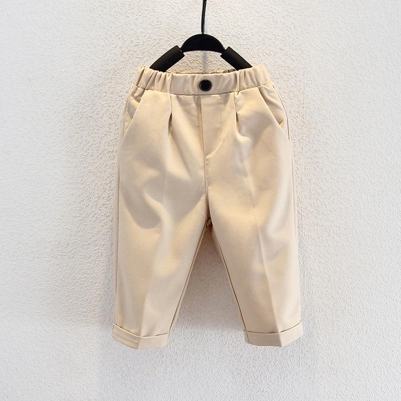 Kids' Black Dress Pants & Girls' Navy Straight-Leg Uniform Pants with Full Elastic Waist