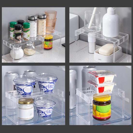 Schrank-Lagerregal Zusammengebautes hochfestes PS-Multifunktions-Thekenregal für den Kühlschrank