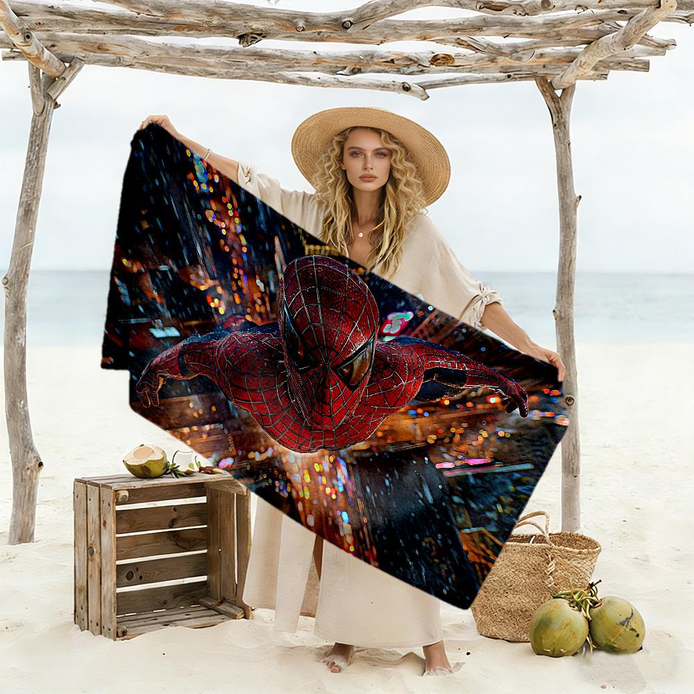 Spider-man cozy beach towel Foldable swimming & surfing Vibrant Pattern Birthday/Christmas Gift