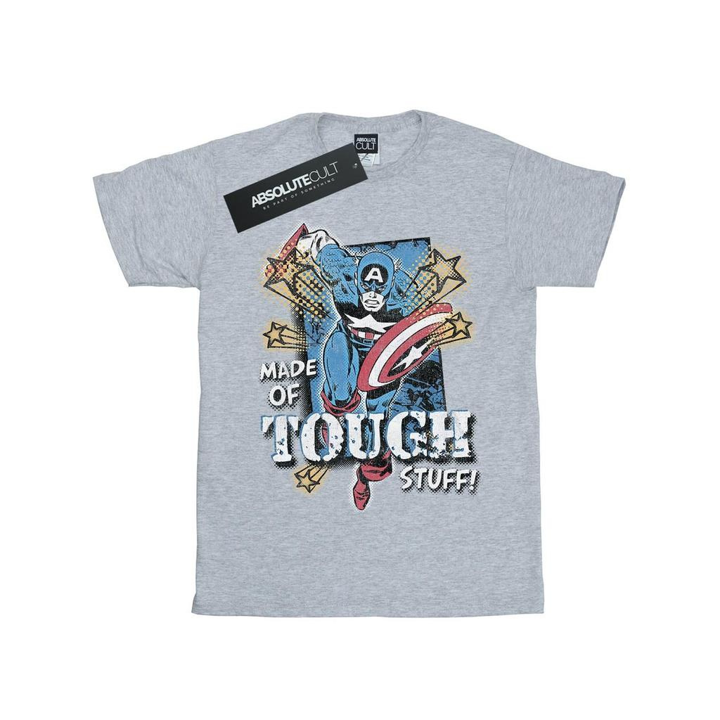 Marvel Mens Captain America Made Of Tough Stuff T-Shirt