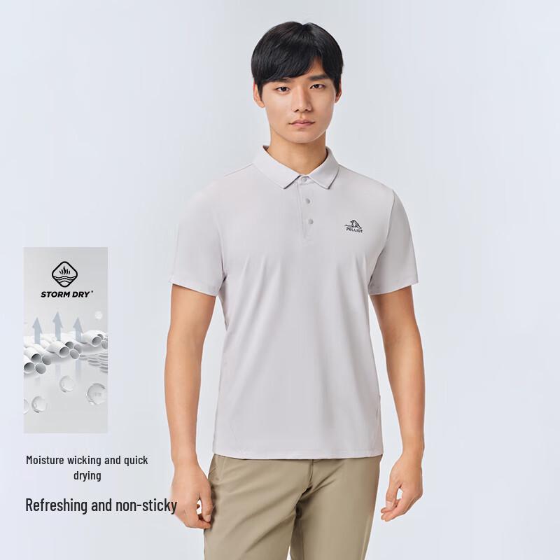 Pelliot Men's Outdoor Quick-Dry Anti-Bacterial Polo T-Shirt
