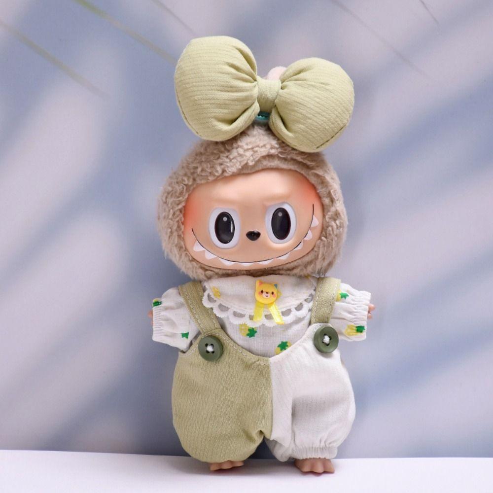 Sweetheart Style Labubu Doll's Clothes Camera 17cm Plush Dolls Clothes Children Gift