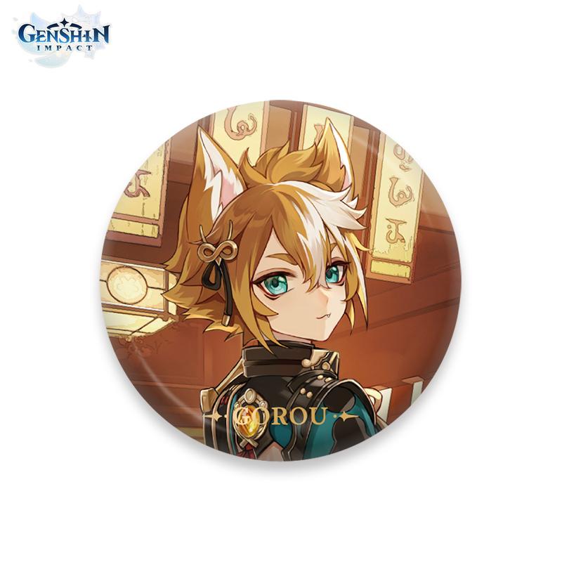 Authorized By MiHoYo 58mm Genshin Impact Theme Serie Character Badges