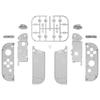 EXtremeRate Transparentes Gehäuse für Handheld-Controller, kompatibel mit Switch und Switch-Ersatzschale, kompatibel mit Switch mit vollständigem Tastensatz