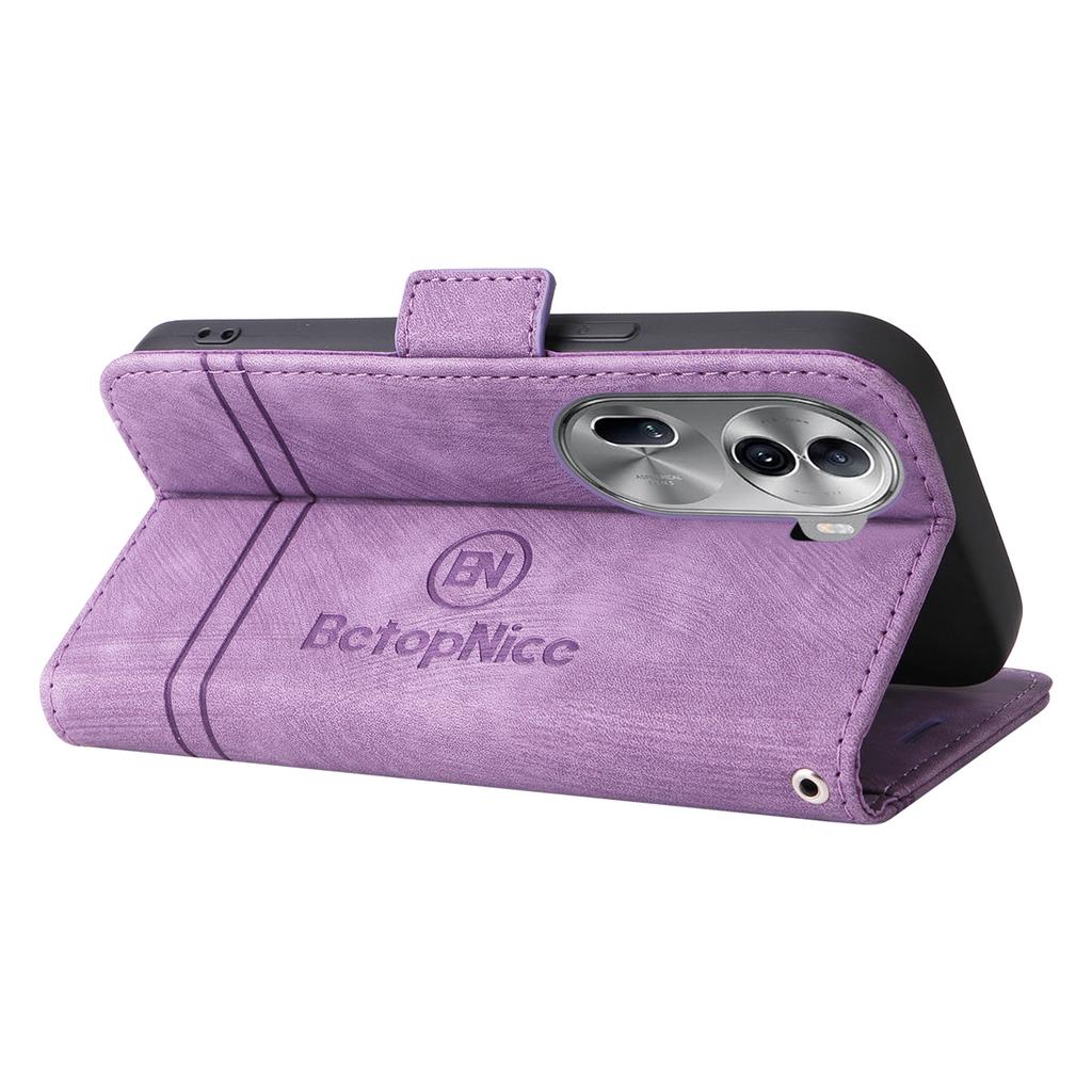 BETOPNICE 001 for Oppo Reno11 Pro 5G (Global)/Reno11 (China) 5G Case Magnetic Flip Stand Protective Cover