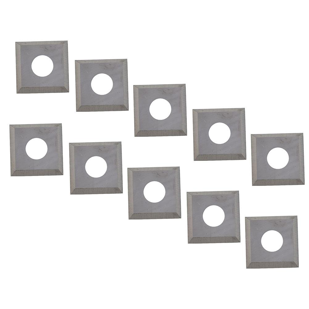 10pcs Carbide Inserts 14.6x14.6x2.5mm 30 Degree Cutting Angle For Woodworking Spiral Blade Lathe Tool Accessories