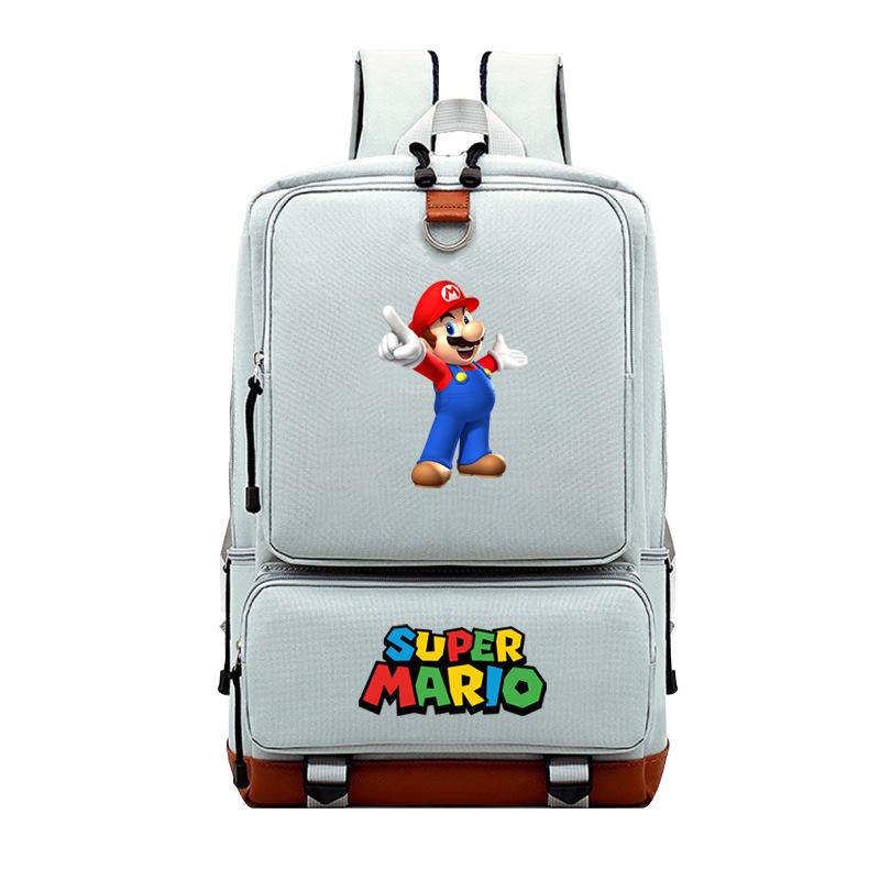 Mario Cartoon Backpack, Primary And Secondary School Schoolbag, Animation Backpack, Sports Bag, Computer Bag.