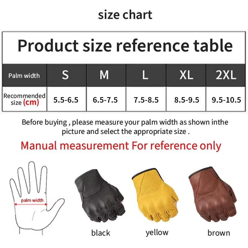 SFK Motorcycle Riding Gloves Half Finger Summer Breathable Genuine Goatskin Leather Wear-resistant Motocross Knights Race Gears