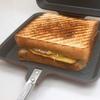 Sugiyama Metal Hot Sandwich Maker Direktes Feuer IH Grillpfanne Bratpfanne Doppelkocher Hergestellt in Japan KS-3198