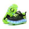 Spider Web Runaway Shoes Boys and Girls Students Light LED Light Charging Light Shoes Roller Skates