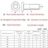 M3 M4 M5 M6 M8 M10 304 Stainless Steel Flat Hex Hexagon Socket Head Furniture Rivet Connector Insert Joint Sleeve Cap Nut