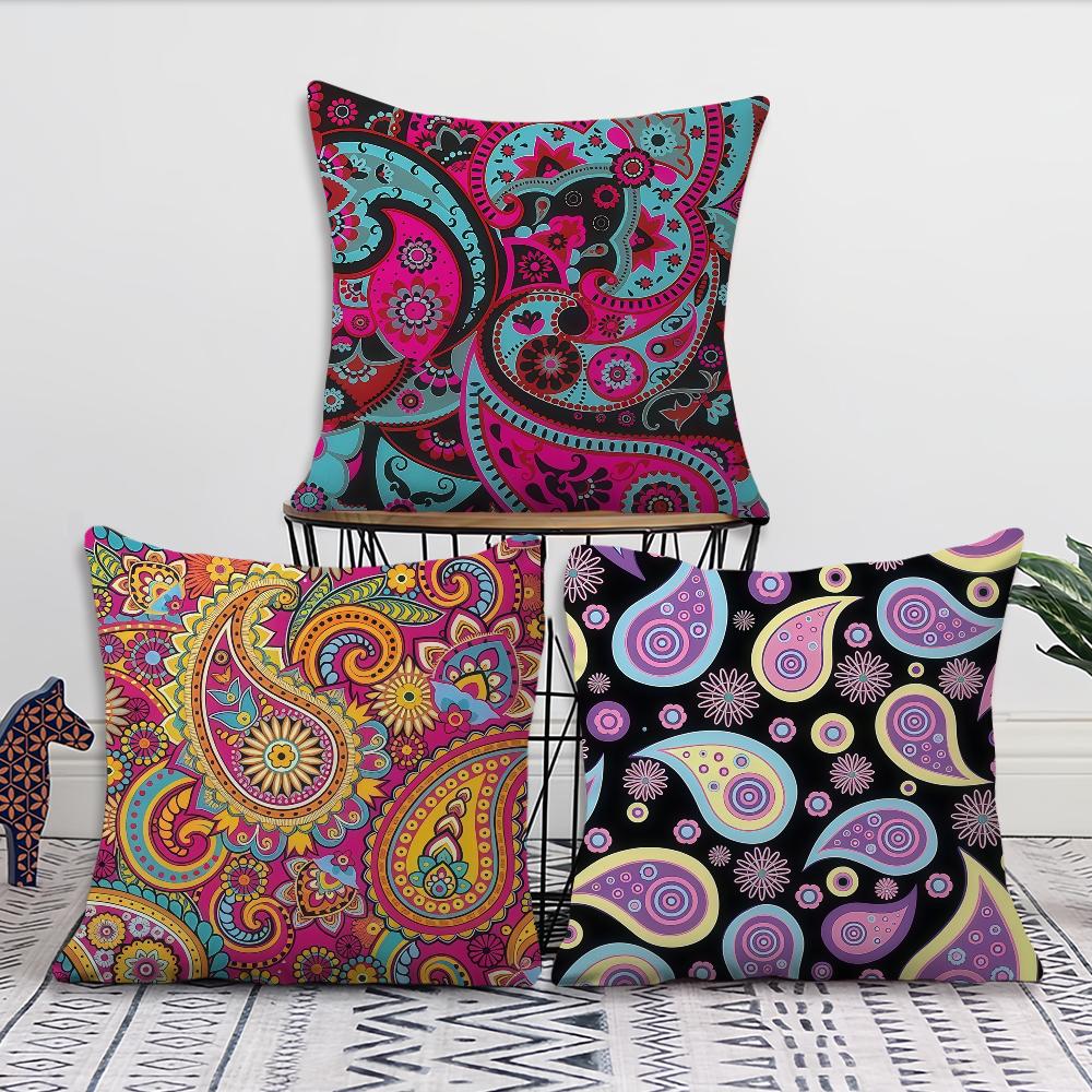 Art P-Paisley Vinyl cushion cover Decoration Room Shop Car Best Home Office Coffee Pillow Sofa Printing Nordic Simplicity Hit