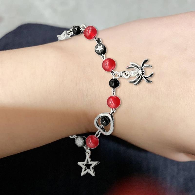 Handmade Beaded Bracelet with Unique Star Shape Eye catching and Stylish Pendant Beaded Bracelet Chic Hand Chain Decors