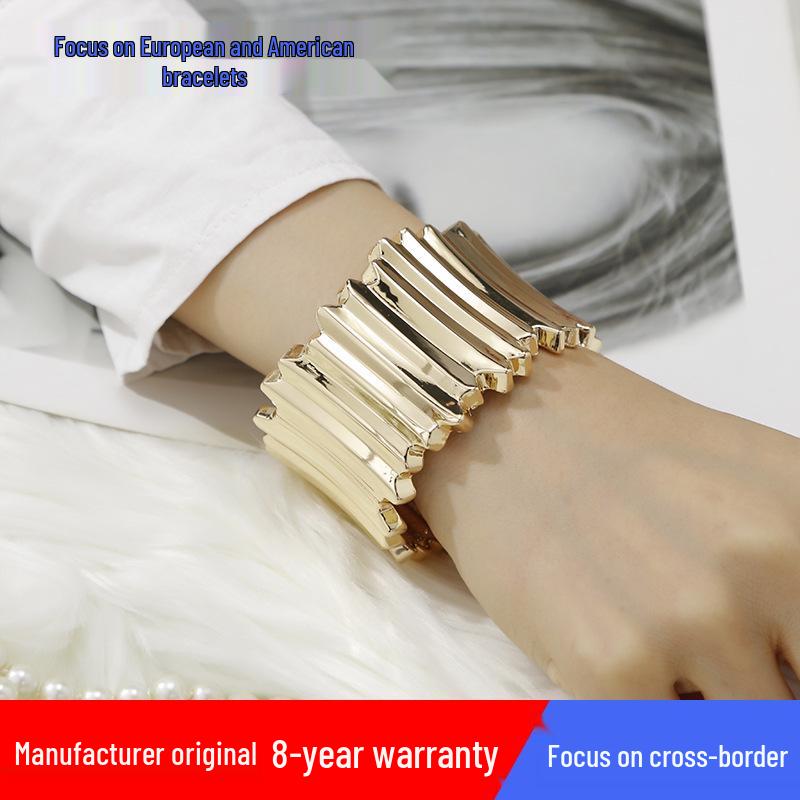 

High-End Creative Women s Non-Fading Open Alloy Bracelet