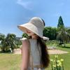 Hat Women's Summer Sun Hat Women's UV Protection Face Cover Breathable Empty Top Sunscreen Hat Big Brim Sun Hat
