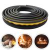 Fiberglass Stove Rope 2m Length 10mm Flat and Round Design for Heat Resistant Seal On Home Stoves Ovens and Fireplaces