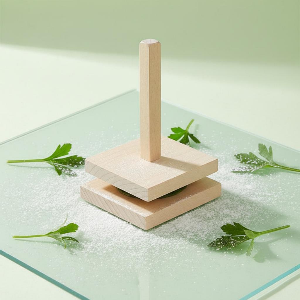 Dumpling Wrapper Press Labor Saving Wooden Dough Presser Wooden Dough Press Solid Wood Construction Kitchen Utensil Compact Size