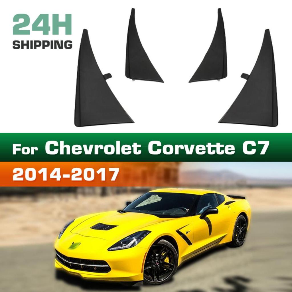 4PCS Car Mud flaps Splash Guards Mudguards Car Mud Flaps Compatible with Chevrolet Corvette C7 2014 2015 2016 2017