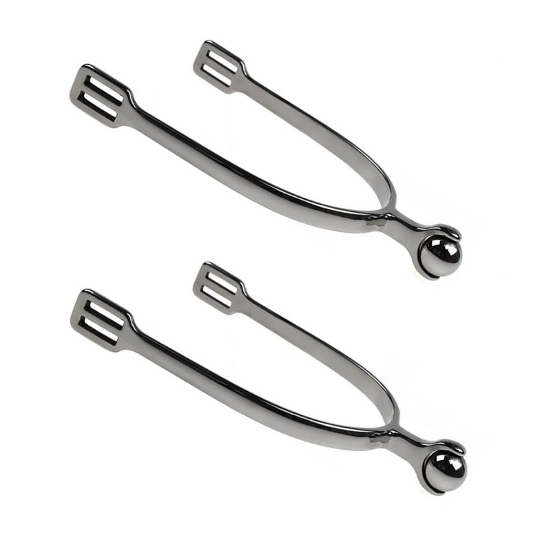 Heavy Type Equestrians Spurs Chrome Plated Stainless Steel Ergonomic Neck Suitable for Training and Competitions