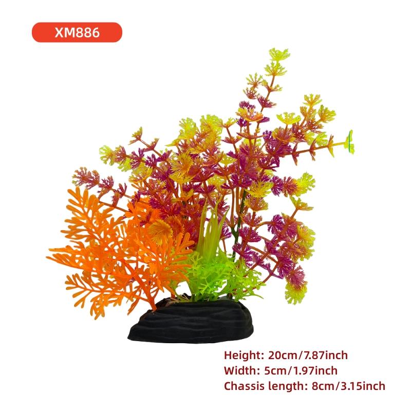 

New artificial aquarium decorative grass simulation plant fish tank DIY decoration simulation water grass combination
