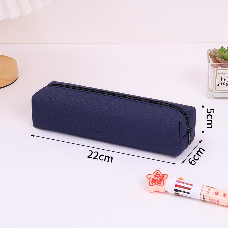 Solid Color Pencil Case, Octagonal Simple Stationery Box, Student Large-capacity Stationery Pencil Case, Advanced Text