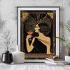 Retro Stil Abstract Art Deco Femeie Daisy Marele Gatsby Poster Imagini de Perete Pictură pe Pânză Vintage Decor Interior Casă