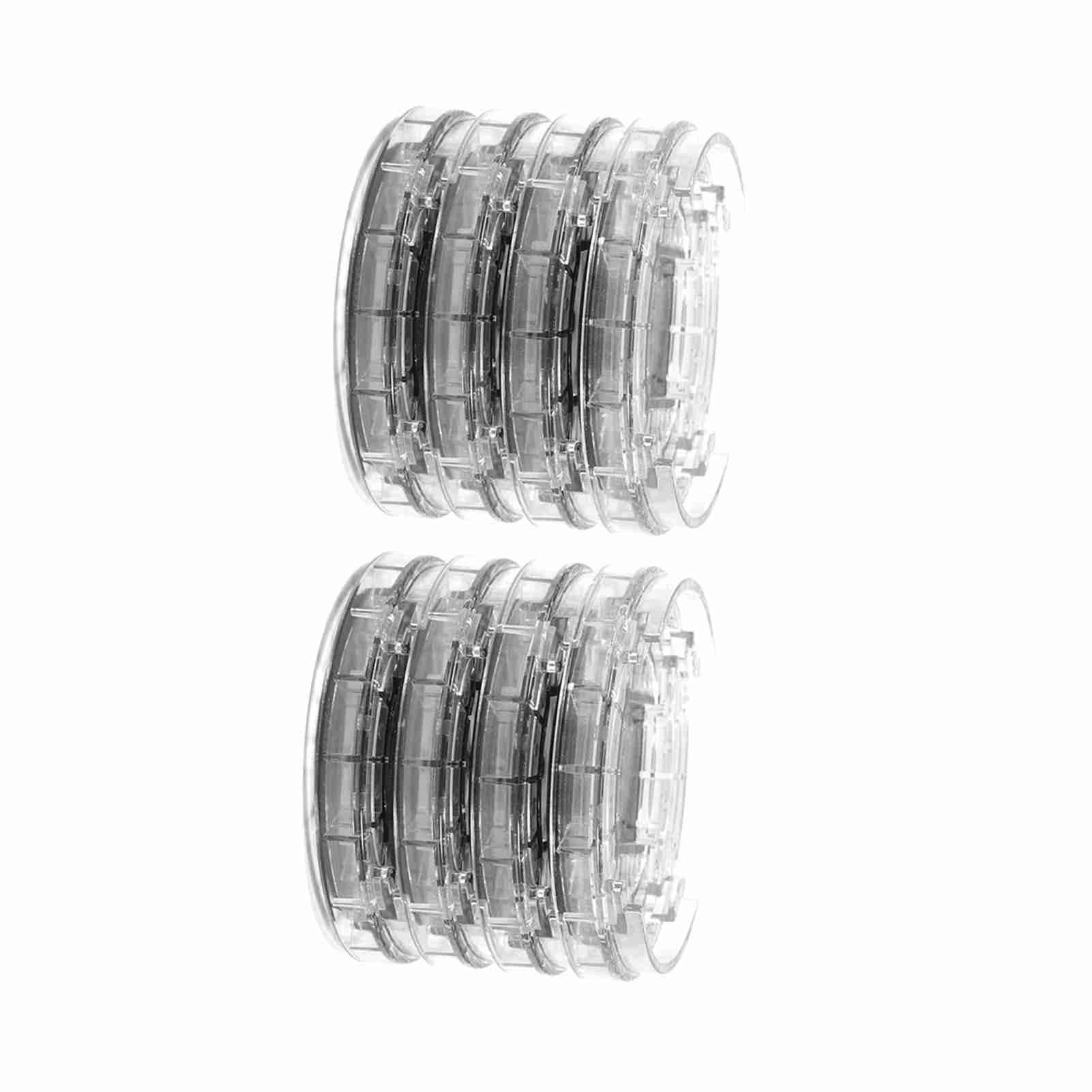 

8pcs set Plastic MultiSlot Furniture Leg Skid Resistance Pad NonSlip Bed Stopper Foot Mat for Table Desk Sofa Chairs (Transparent)