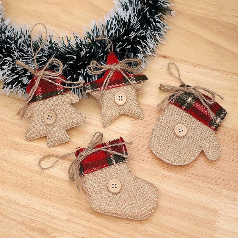 Christmas Bell Hanging Decoration Doorbell Christmas Party Hanging Decoration Creative Glitter Christmas Tree Keychain Pendent